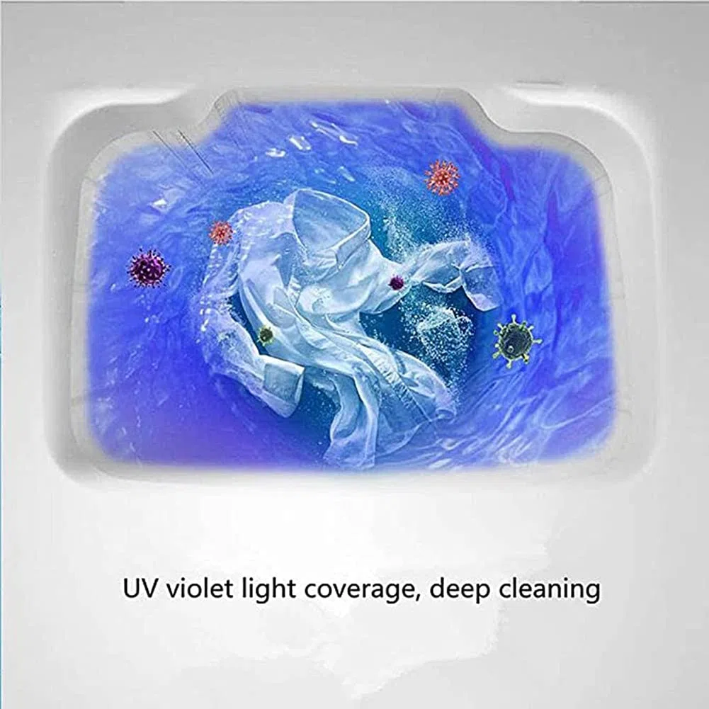Lavadora portátil 220V 7KG Capacidad Total Lavado y Centrifugado de una Sola Tina Deshidratación U~V Limpieza Profunda Compacto, Azul, marrón, Plateado, Azul, Plateado