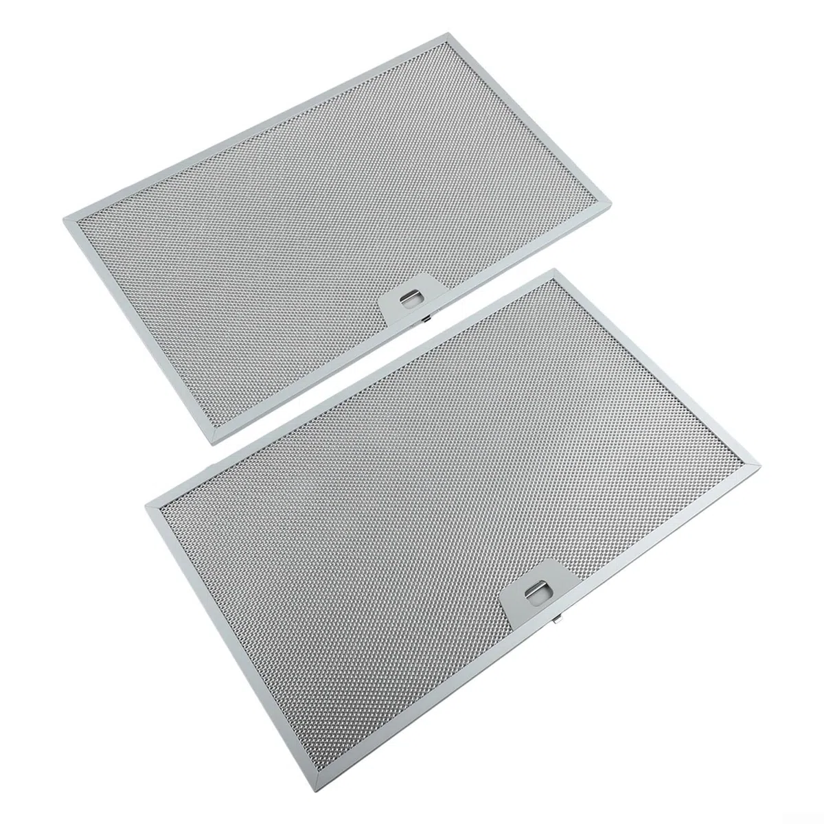 Paquete de 2 filtros para campana extractora de 506 x 300 x 9 mm, malla metálica, filtro de grasa, color plateado, 5 capas de aluminio para campanas extractoras de cocina