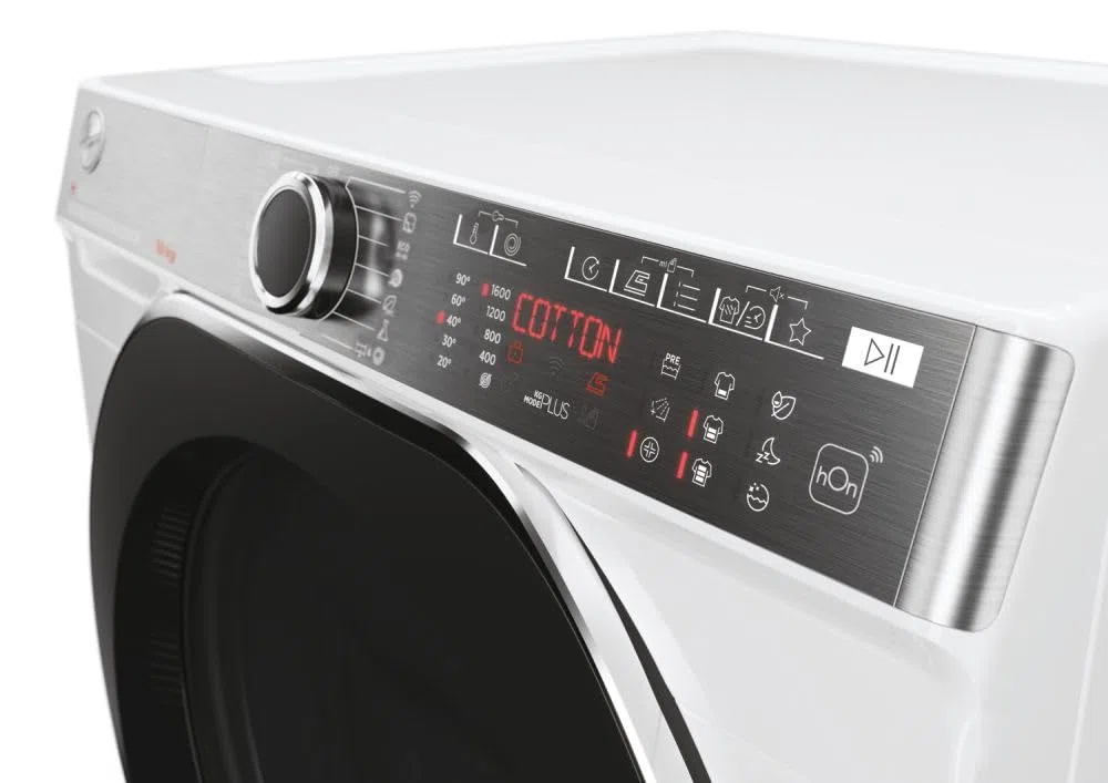 Hoo ver H-WASH 550 - Lavadora de instalación (10 kg, carga frontal, clase A-20%, 1600 vueltas, App hOn, Cycles Care, Vapor AxLxP 85 x 60 x 58 cm, blanco - H5WPB610AMBC8-S
