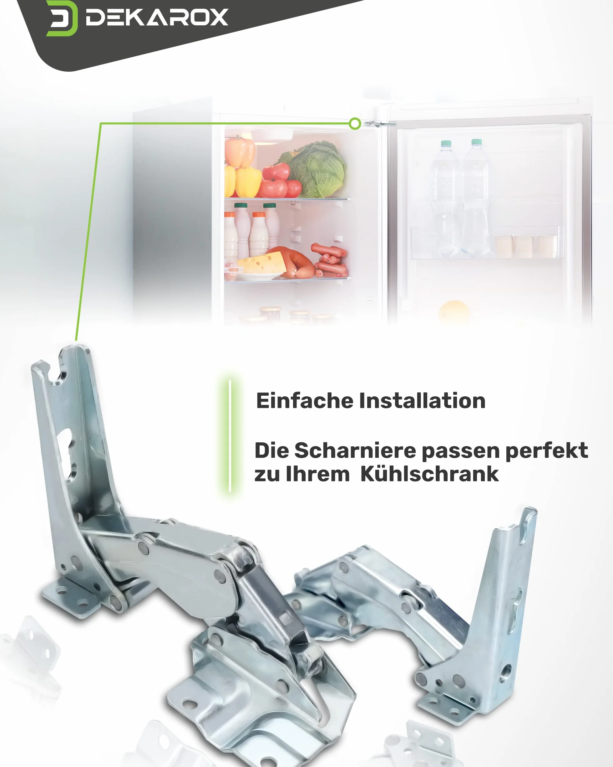 Juego de bisagras de puerta para Bosch Siemens 481147 00481147 para Electrolux AEG 4071314258 para Küppersbusch 430332 para Miele 5546050 para frigorífico y congelador
