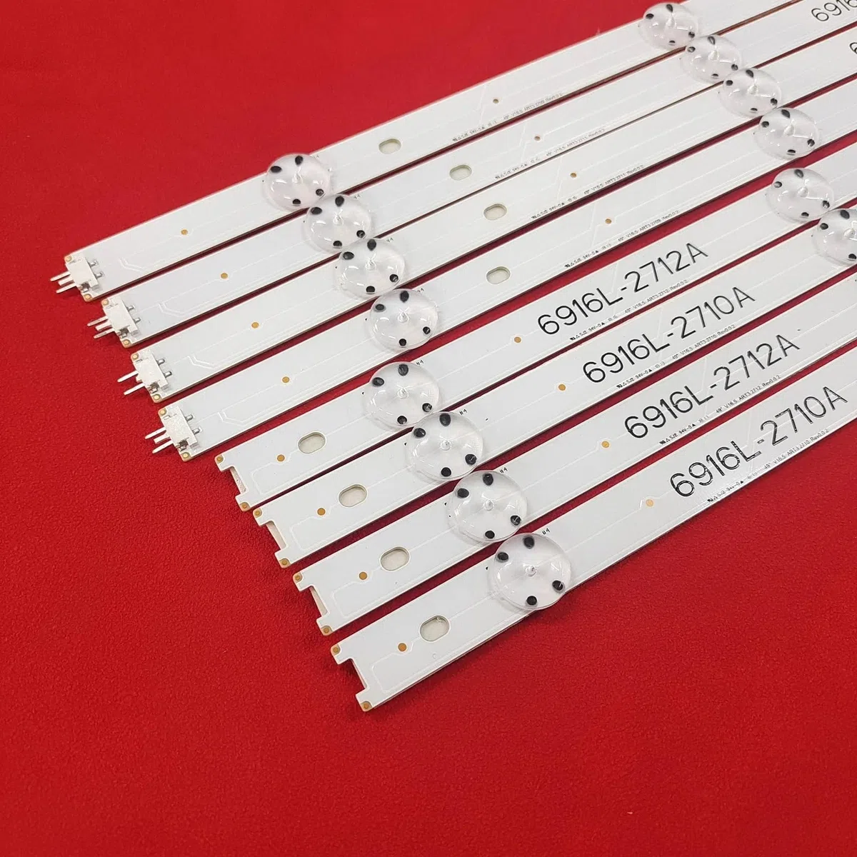 Tira de retroiluminación LED de 8 Piezas, 8 lámparas compatibles for LG 49 V16.5 ART3 49LH590V 49UH594 49LJ510M 49LJ58300W 49UH603V 49UH620V 49LW340C 49LW340H