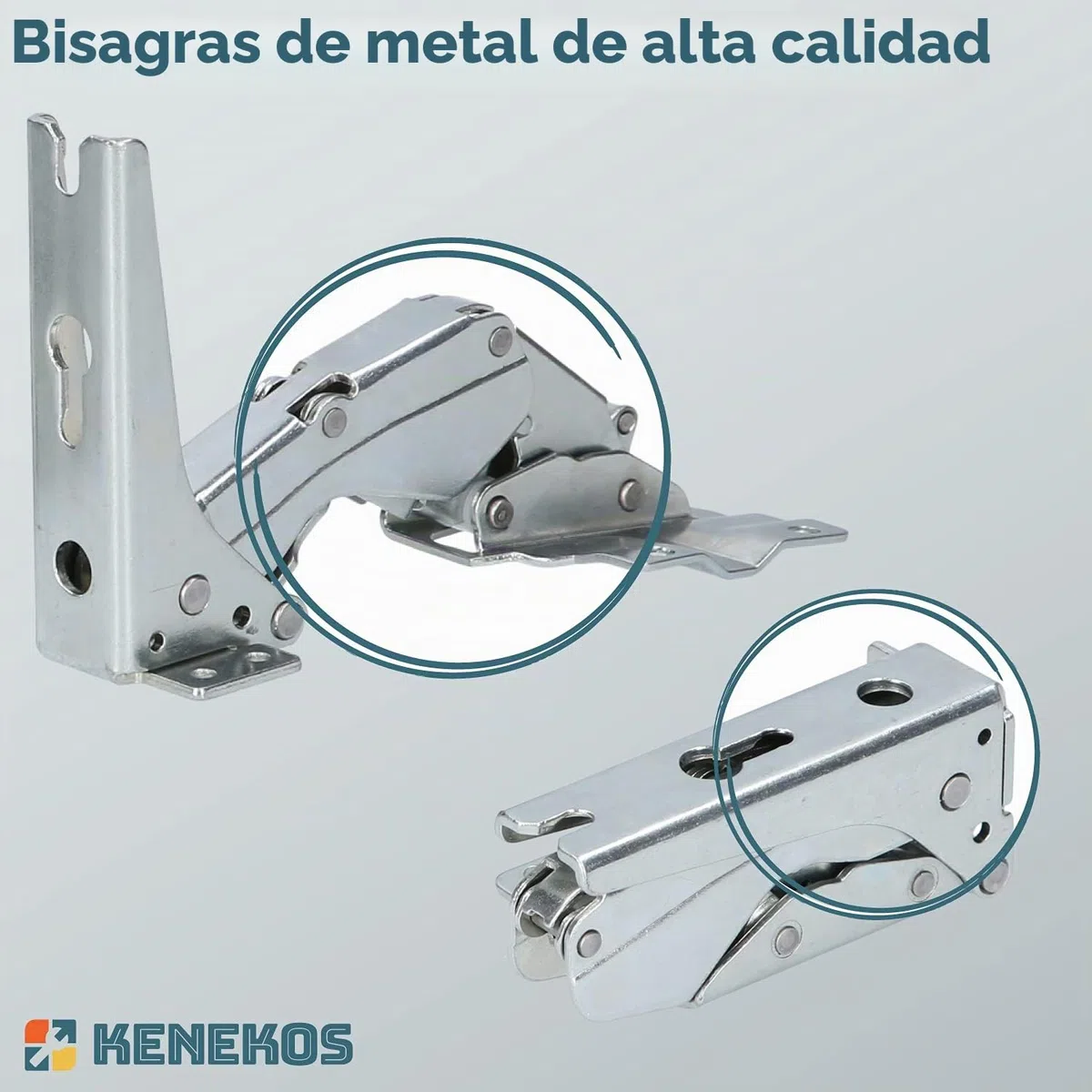 Kenekos - Juego de 2 bisagras de puerta para frigorífico Bosch Siemens 00481147/481147 Neff AEG Electrolux 407131425/8 Miele 5546050 Quelle Constructa Balay Congelador