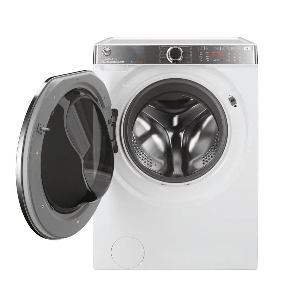 Hoo ver H-WASH 550 - Lavadora de instalación (10 kg, carga frontal, clase A-20%, 1600 vueltas, App hOn, Cycles Care, Vapor AxLxP 85 x 60 x 58 cm, blanco - H5WPB610AMBC8-S