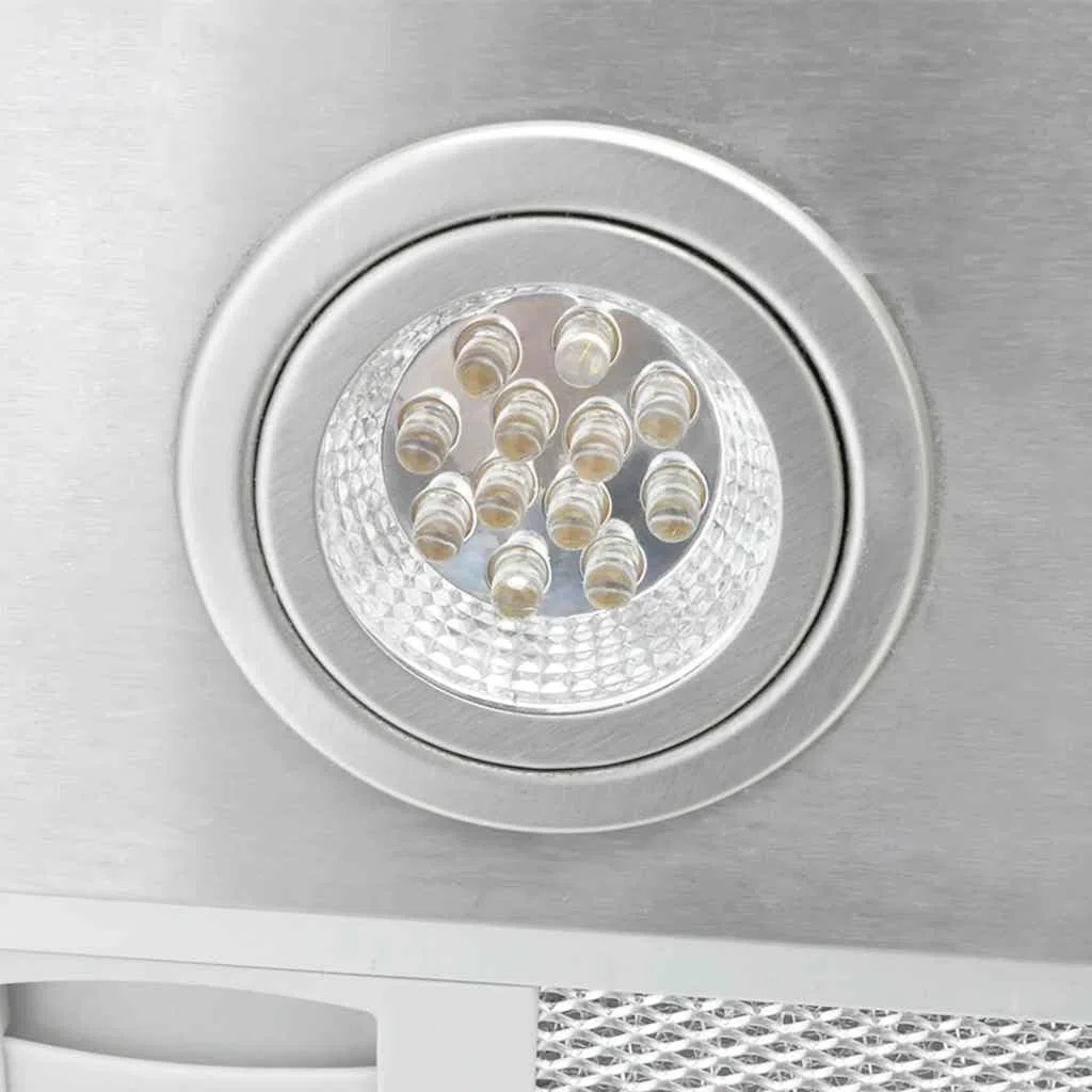 VidaXL K750-90 RVS 750 m³/h Isla Plata - Campana (750 m³/h, Canalizado, 65 dB, Isla, Plata, Acero inoxidable)