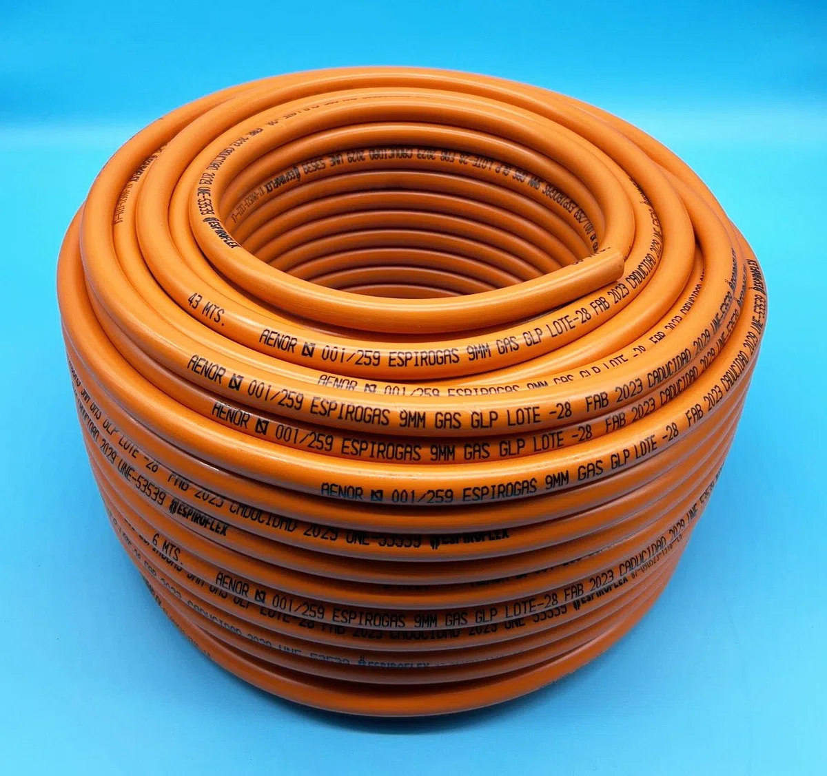 Manguera de Butano 9mm | Tuberia Flexible Gas Butano por Metros | Manguera de Butano con Homologacion (10 Metros)