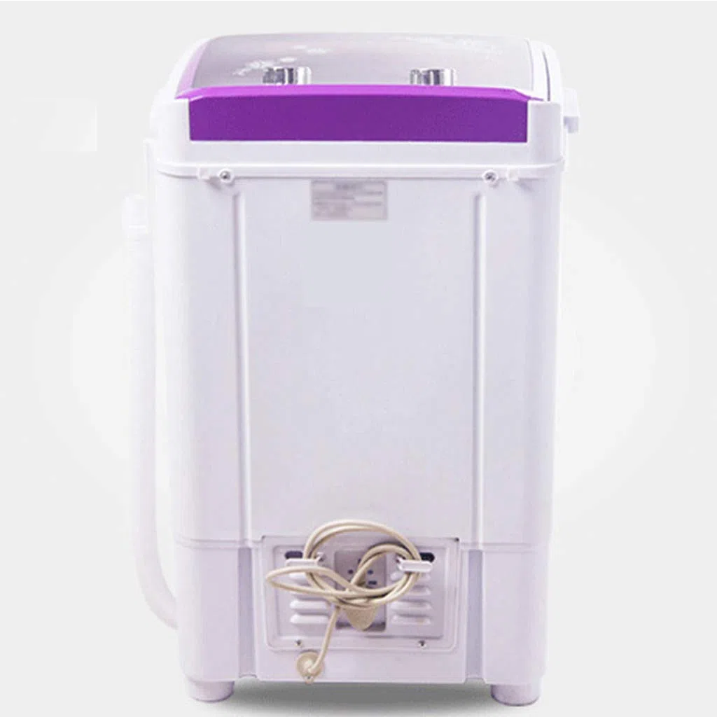 Mini 7KG Elution 2-En-1 Carga Superior Solo Barril Lavadora Semiautomática Portátil,Ultra Silenciosa, Adecuada para Acampar En Coche, Dormitorio, Balcón
