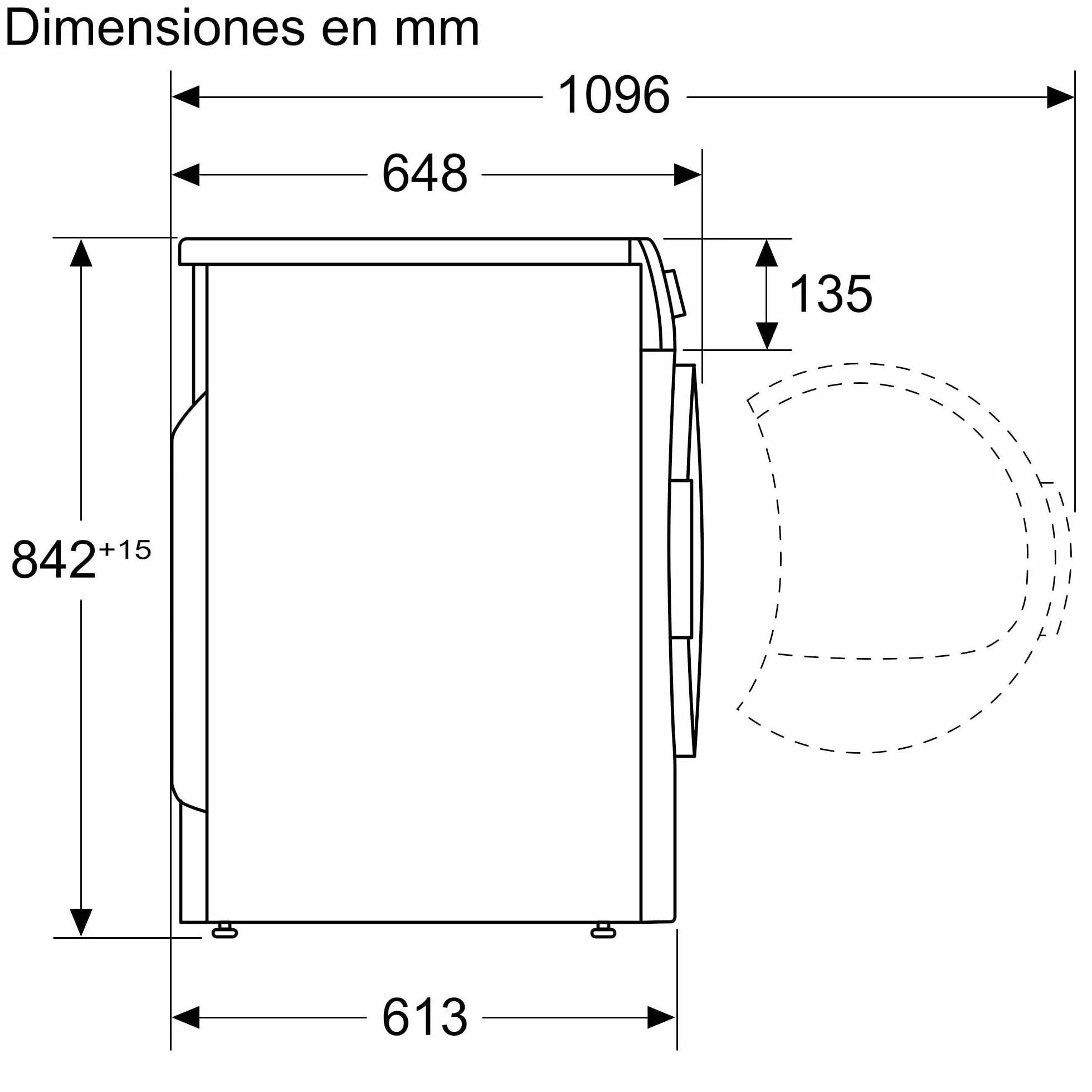 Balay Secadora de Condensación, Libre Instalación, 60 cm, 9 kg, Display LED, Pausa + Carga, Blanco, 3SB090B.