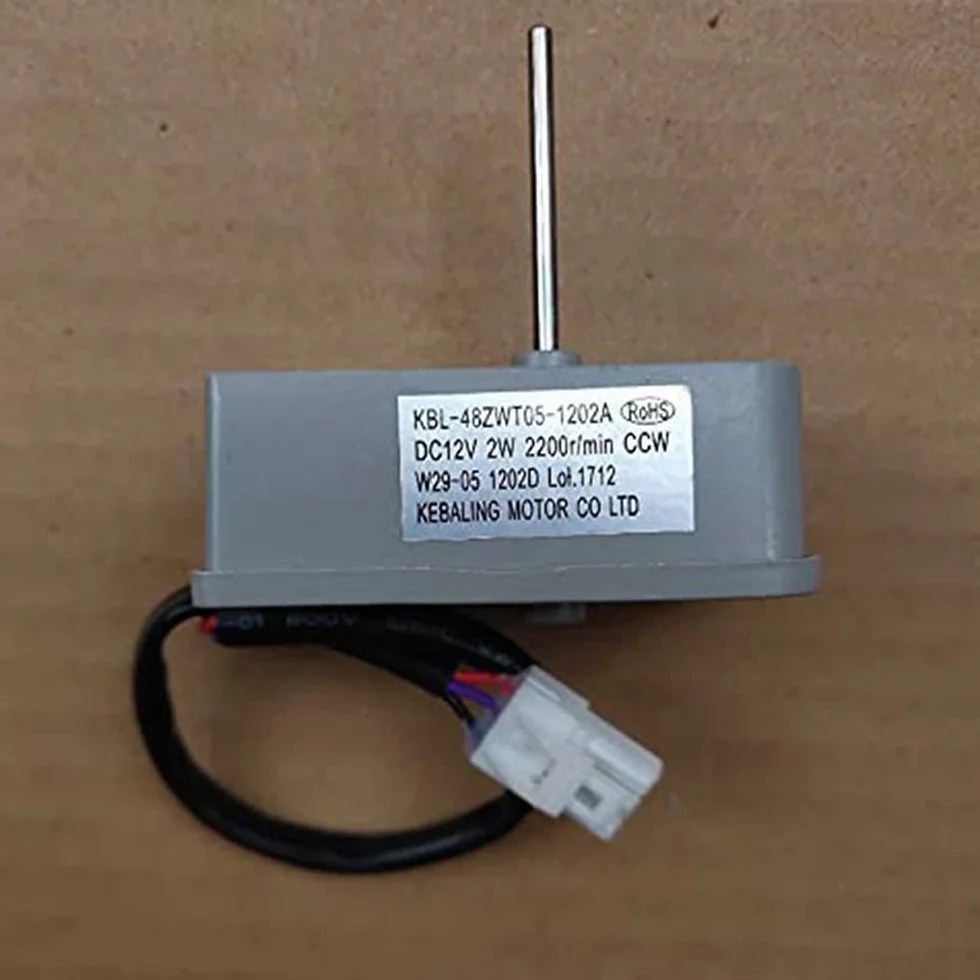 48ZWT05-1202A (DC12V 2W 2200R / Min) Accesorios del Refrigerador Motor del Ventilador del Evaporador