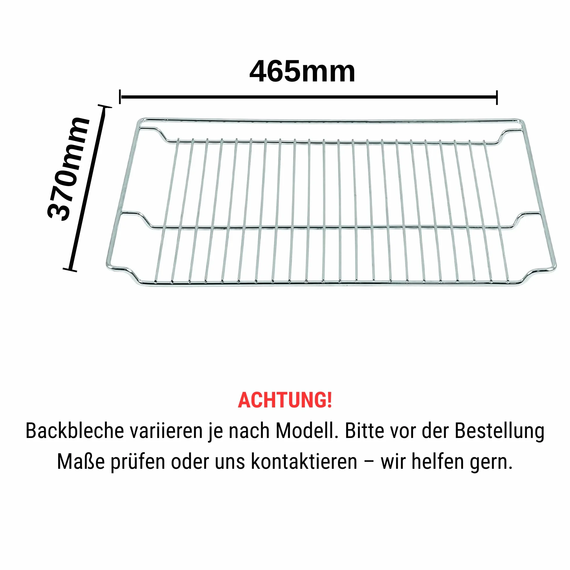 ICQN Rejilla para Horno 46,5 x 37,5 cm, Parrilla Metálica Compatible con Siemens, Bosch, Constructa y Amica
