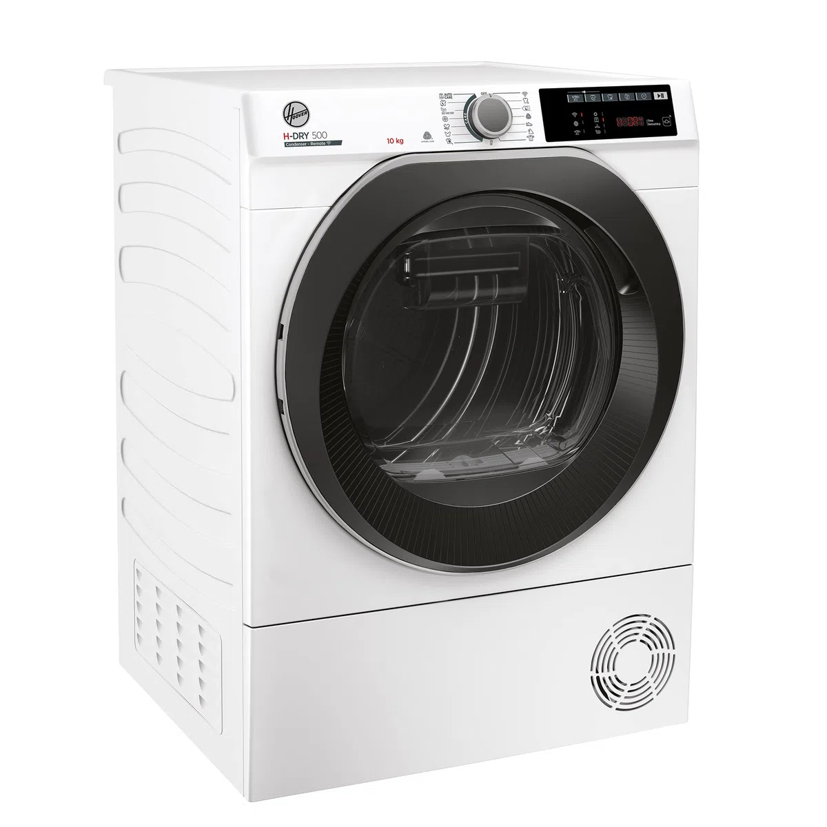 Hoover H-DRY 500 ND C10TSBE-S - Secador de condensación (10 kg, funcionamiento inteligente con WiFi + Bluetooth), depósito de condensación AquaVision con indicador de llenado óptico directamente en el