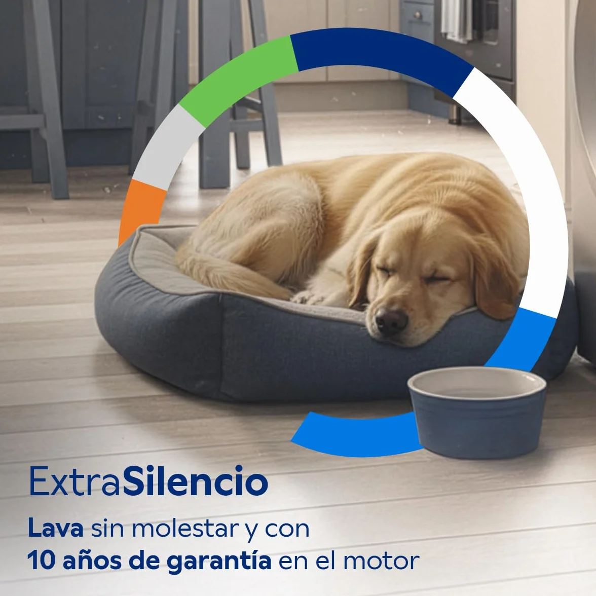 Balay - Lavadora Integrable, 60 cm, Motor ExtraSilencio, AquaControl Plus, Blanco, 3TI987B