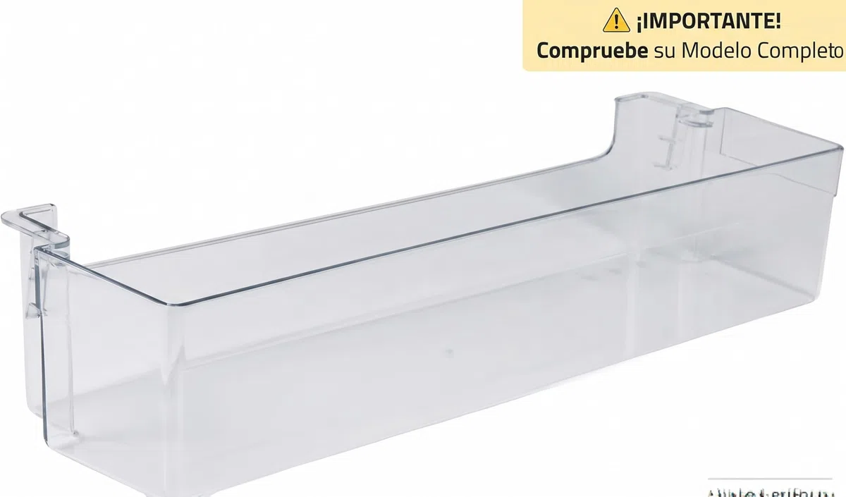 Recamania - Estante Botellero Original para Frigorífico Gorenje 407845 – Bandeja de Puerta 460 x 95 x 118 mm – Compatible con Hisense, Asko, Panasonic, Pelgrim y más
