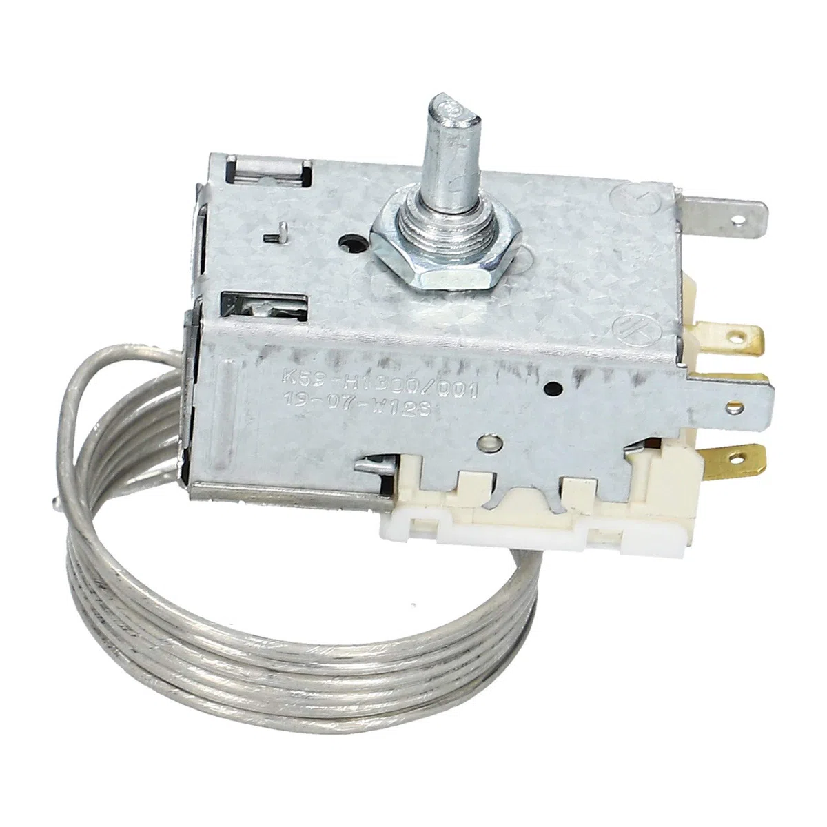 LUTH Premium Profi Parts Termostato 3 x 4,8 mm AMP con tubo capilar 900 mm Regulador de temperatura para frigorífico compatible con Ranco Liebherr K59-H1300 K59H1300