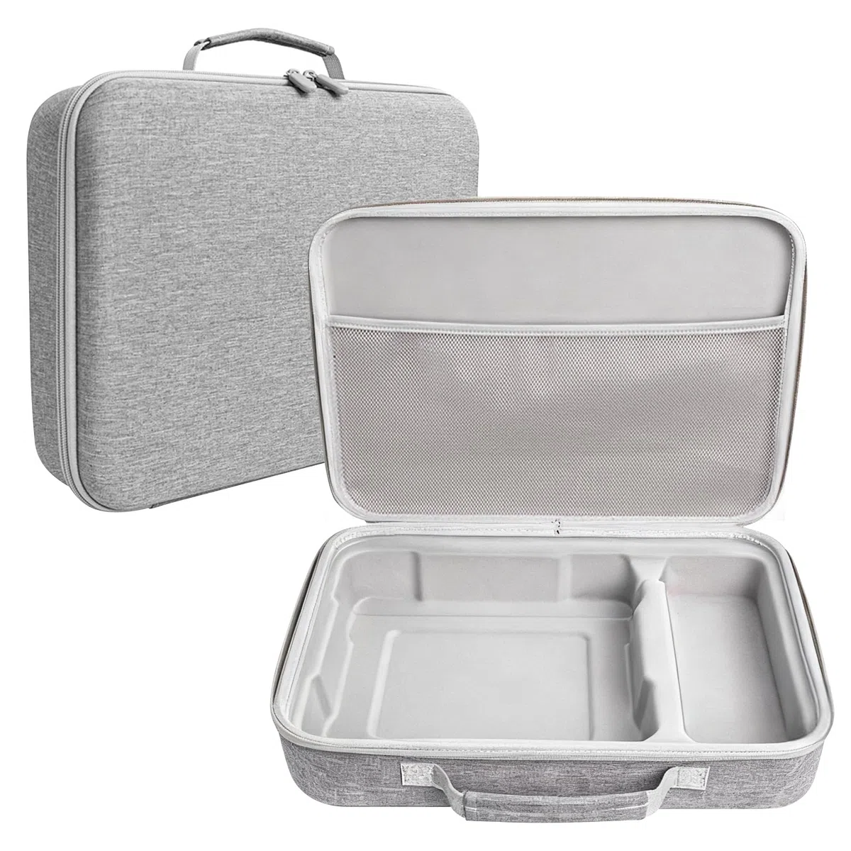 Bolsa de Almacenamiento compatible con Ecovacs Mini Robot Limpiacristales, Estuche Específico para Robots Limpiacristales (37x26x8 cm), con Cremalleras Dobles y Asas