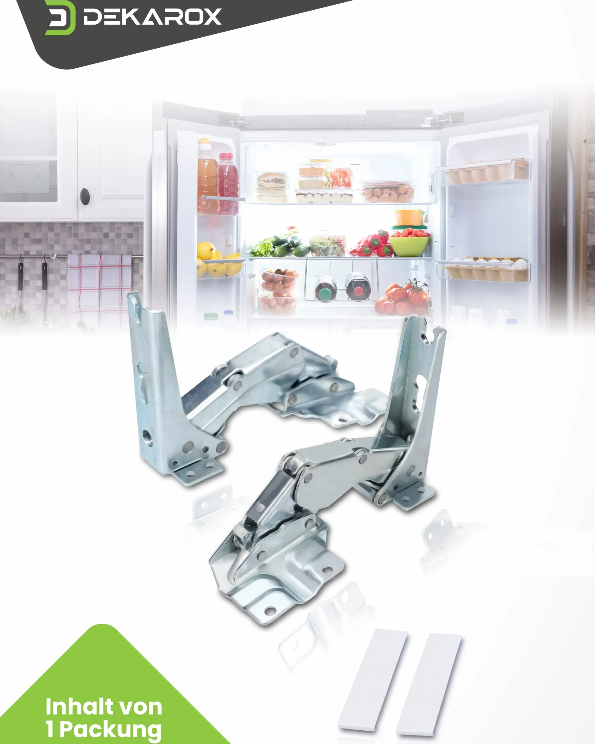 Juego de bisagras de puerta para Bosch Siemens 481147 00481147 para Electrolux AEG 4071314258 para Küppersbusch 430332 para Miele 5546050 para frigorífico y congelador