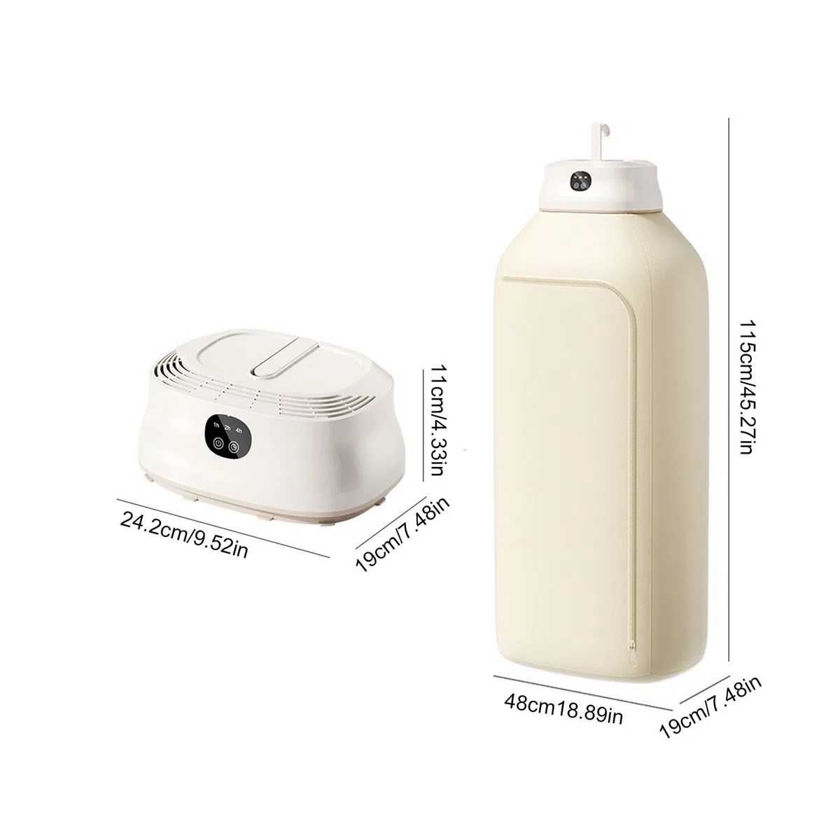 Secadora de Ropa | Secadora Eléctrica Plegable 400W con Temporizador - Máquina Secado Silencioso Para Jeans Ropa Hogar Casa Viaje Camping