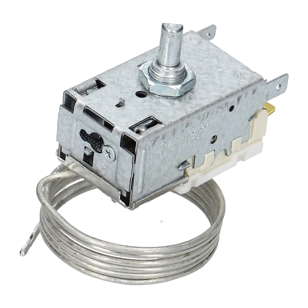 LUTH Premium Profi Parts Termostato 3 x 4,8 mm AMP con tubo capilar 900 mm Regulador de temperatura para frigorífico compatible con Ranco Liebherr K59-H1300 K59H1300