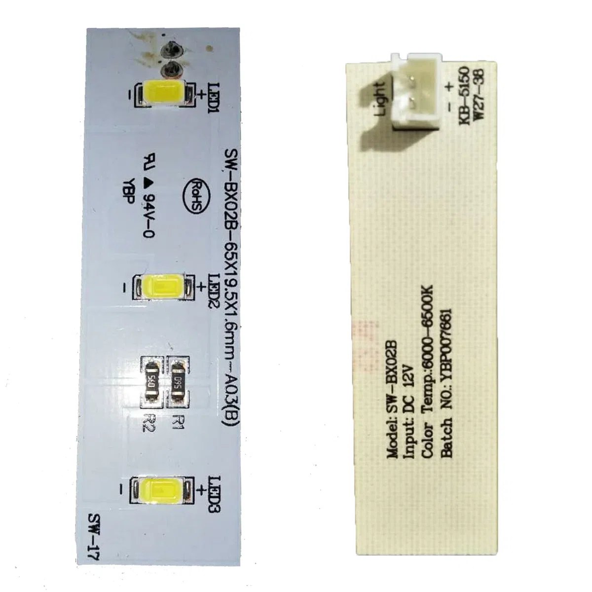 Barra de iluminación de repuesto tira de luz LED para refrigerador Electrolux ZBE2350HCA SW-BX02B pieza de reparación