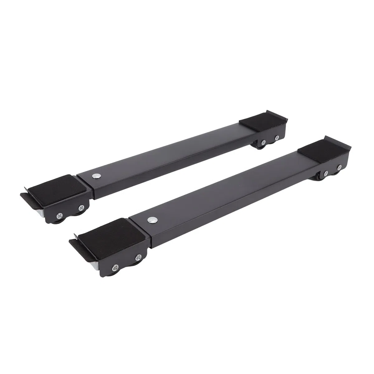 Topyond 2 Juegos De Muebles, Soporte De Rodillo Móvil, Base Elevada Extensible, Base De Lavadora Móvil con Ruedas para Refrigerador, Lavadora, Secadora, Muebles Grandes Y Pesados(Negro)