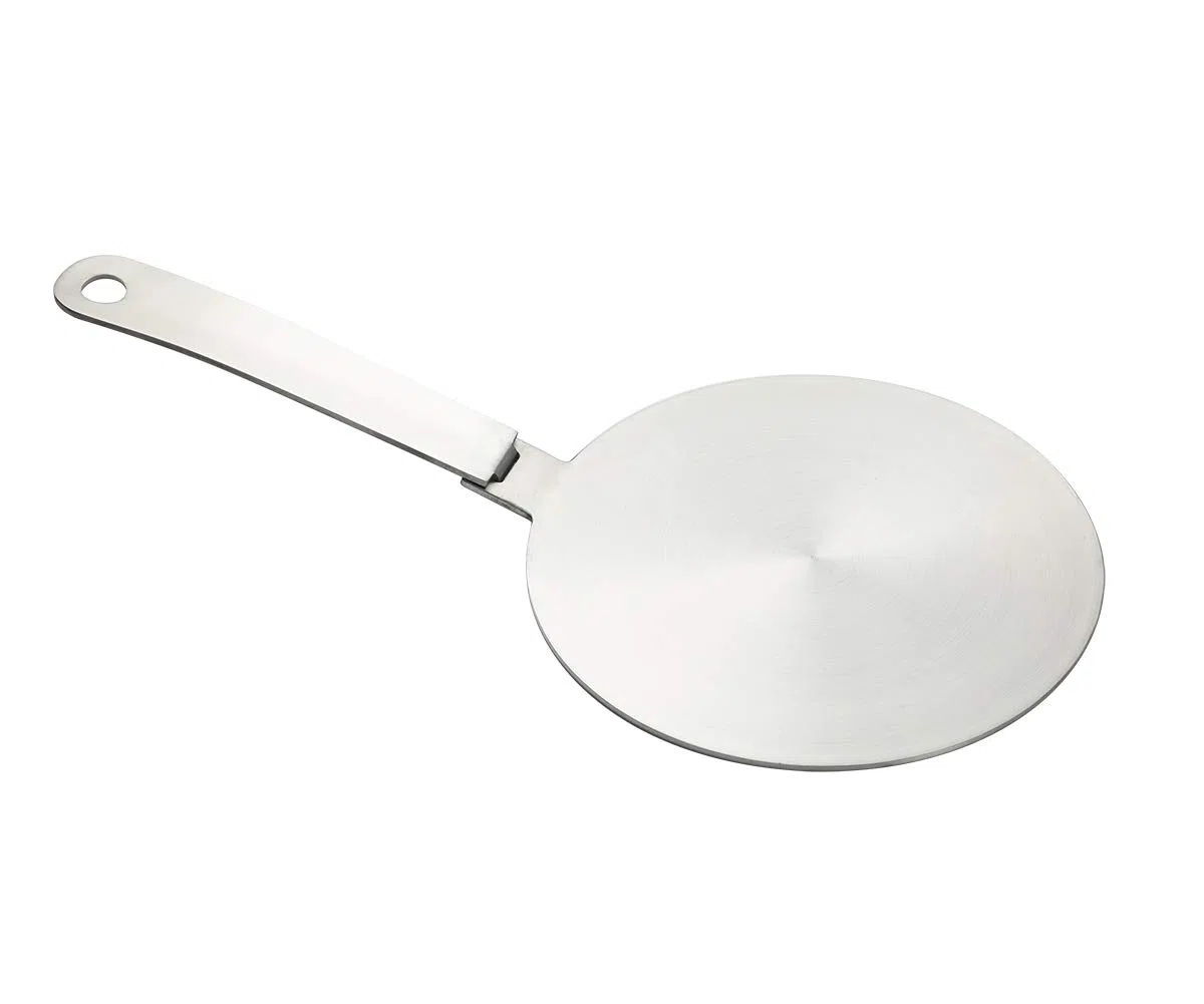 Adaptador de inducción, disco convertidor de placa de cocción de inducción, placa de difusión de calor, con asa y base separables (24 cm)
