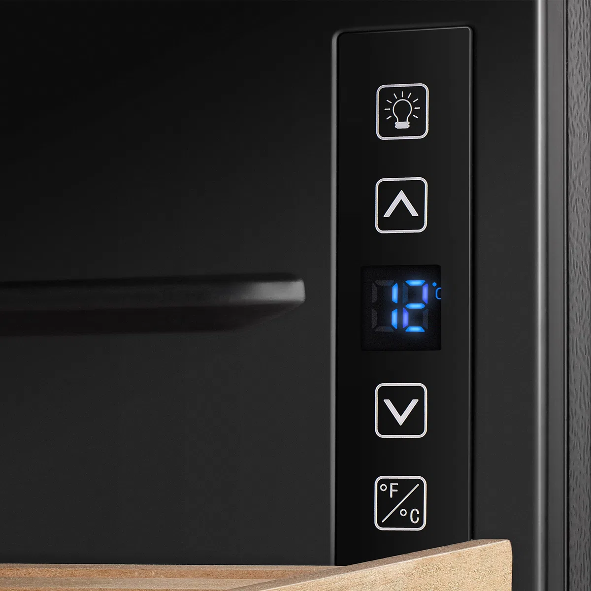 Hisense MWC4894GF - Bodega de Vino de 30 Botellas, monotemperatura, Vidrio Anti-UV, estantes de Madera, Pantalla táctil, iluminación LED, año 2023