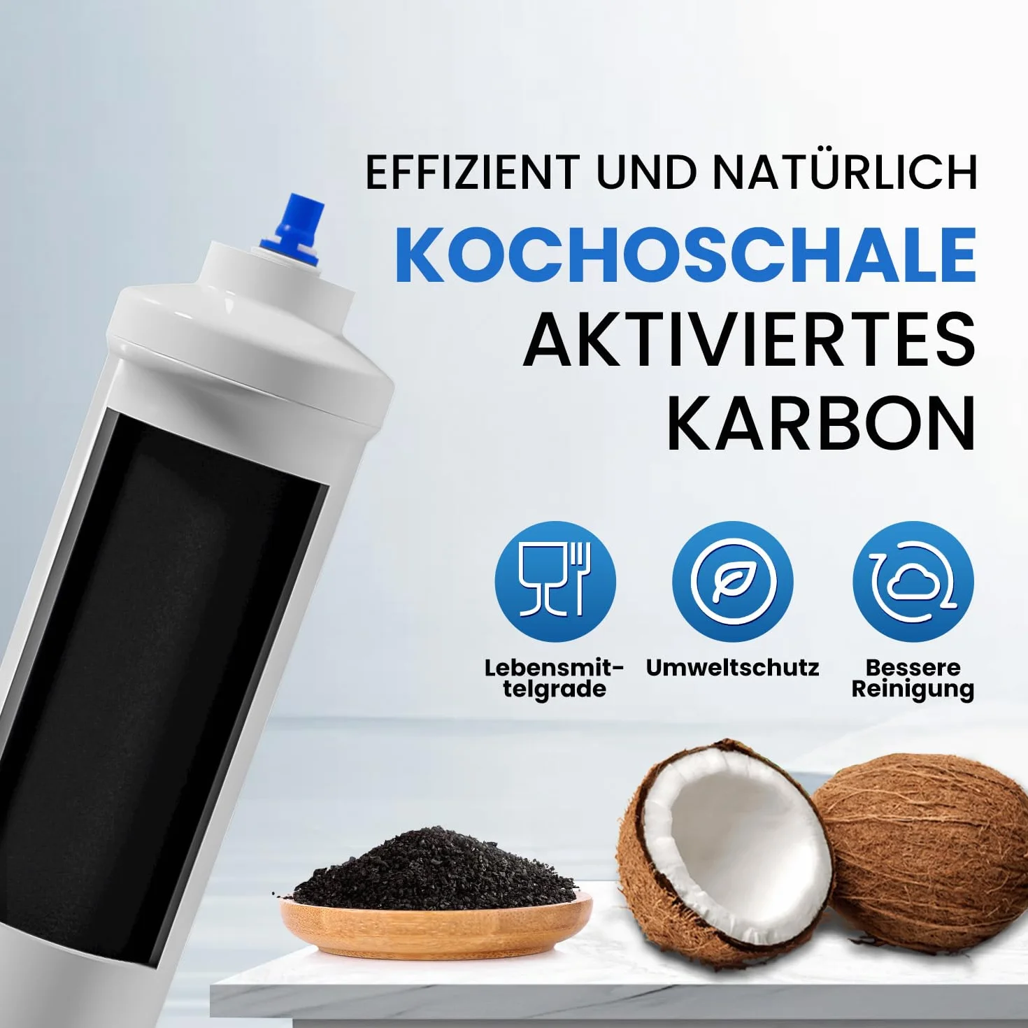 EVERSPRING Filtro de agua para refrigerador Compatible Con Samsung DA29-10105J, DA29-10105J HAFEX/EXP, DA99-02131B, WSF-100, EF9603, HAIER LG Refrigerador de línea, 4 piezas.