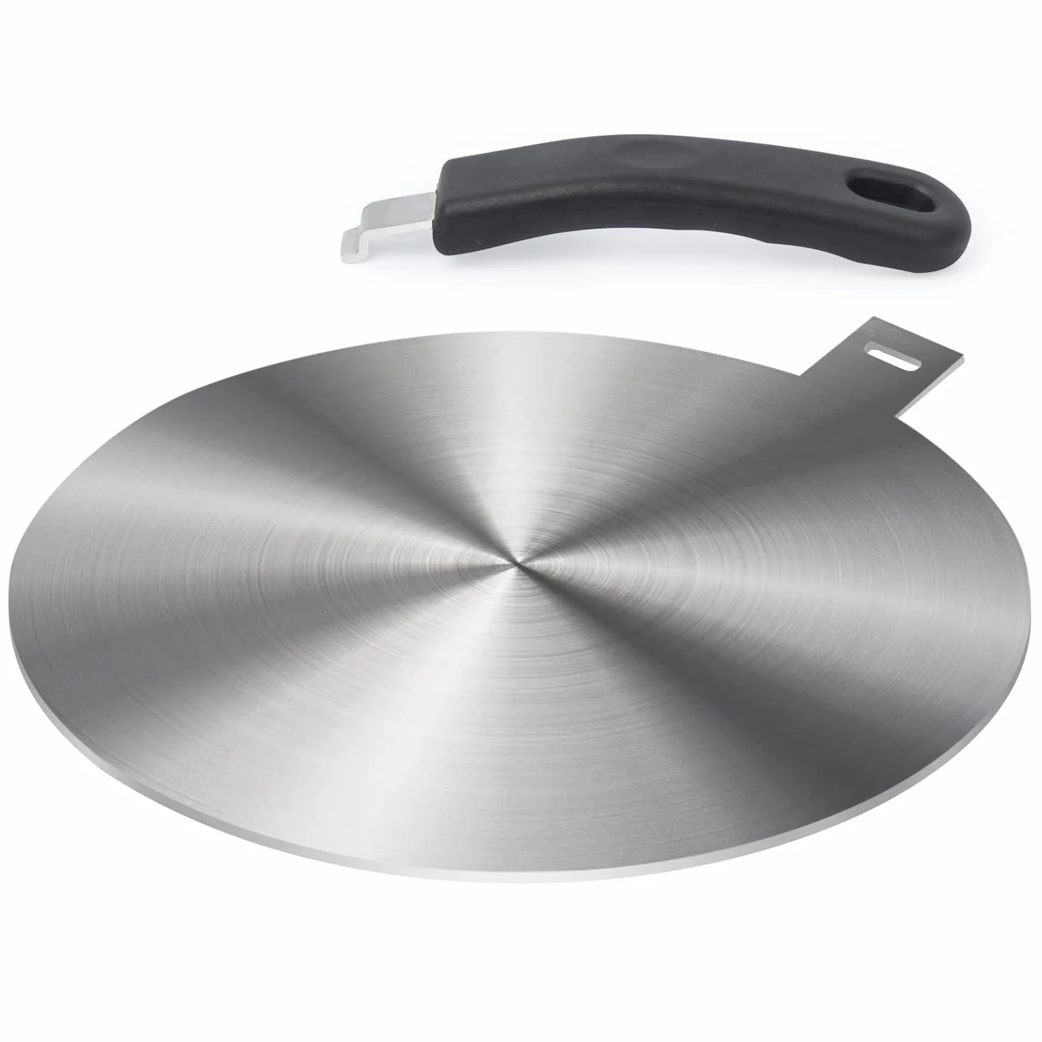Adaptador de Placa de Inducción 24cm, para Cafetera, Sartenes de Vidrio, Olas de Cerámica y Otros Utensilios de Cocina, Removable Aislamiento Handle