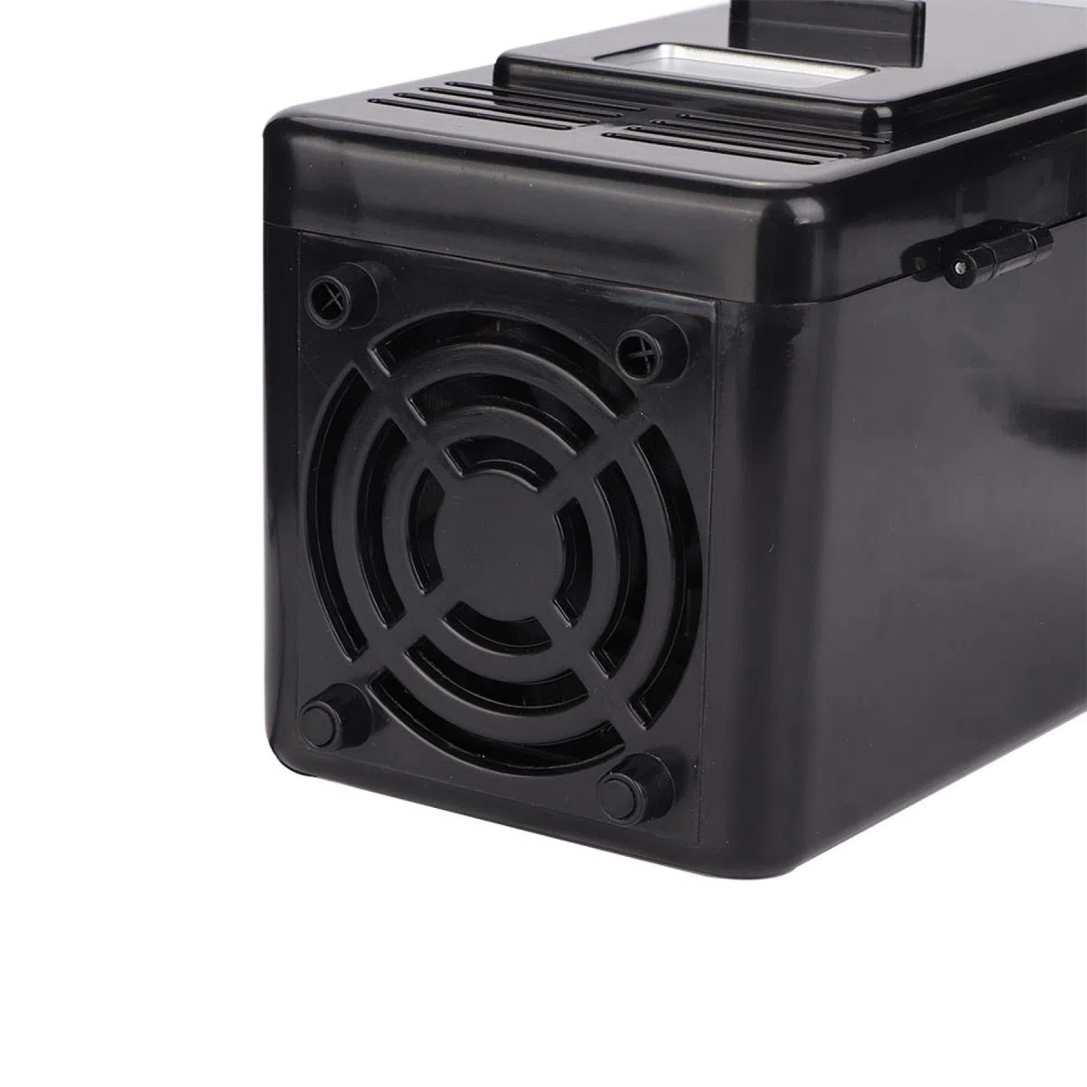 Mini refrigerador, DC 5V 10W USB Oficina Refrigerador compacto Calefacción y enfriamiento Refrigerador portátil de doble uso Enfriador de bebidas para el cuidado de la piel, alimentos, viajes(negro)