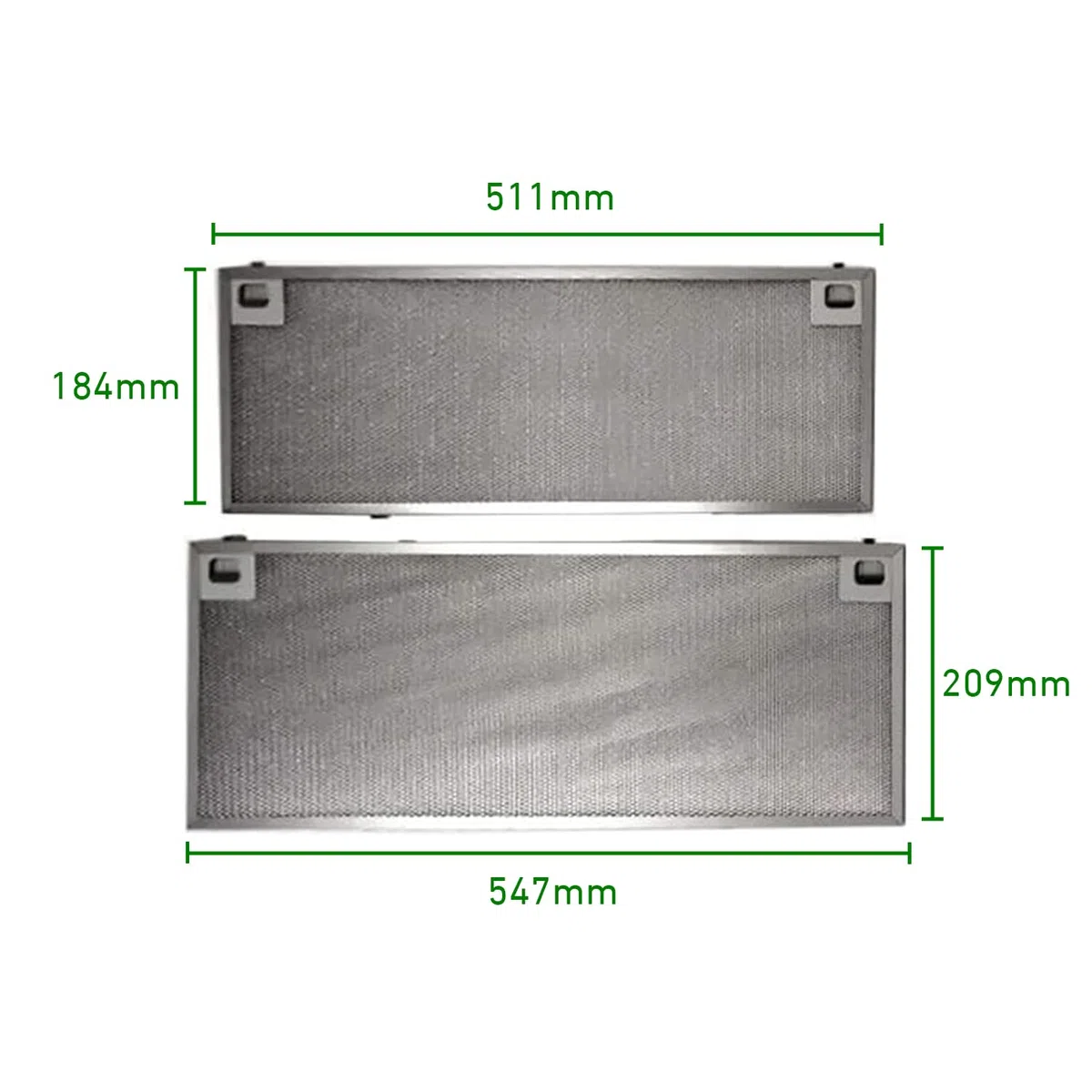 ELECTROTODO Conjunto de Filtros Compatibles con Campana Extractora TEKA CNL2002 (61836020, 61836021)
