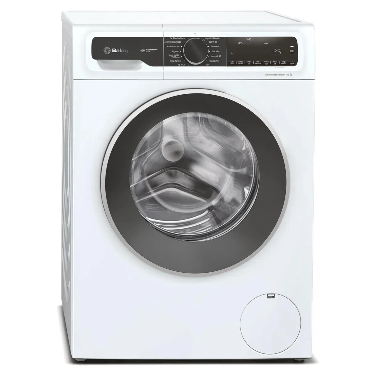 Balay Lavadora, Carga Frontal, Libre instalación, 60 cm., 10 kg, ExtraSilencio, Display LED, Blanco, 3TS3106B.