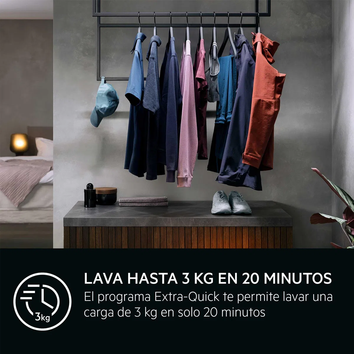 AEG LFR7184N2V, Lavadora de Carga Frontal 8 Kg, 1400 rpm, Libre Instalación, Función Vapor, Lavado Rápido, Cajón Universal, Motor Inverter, Display LCD/LED, Serie 7000, Blanca, Clase A