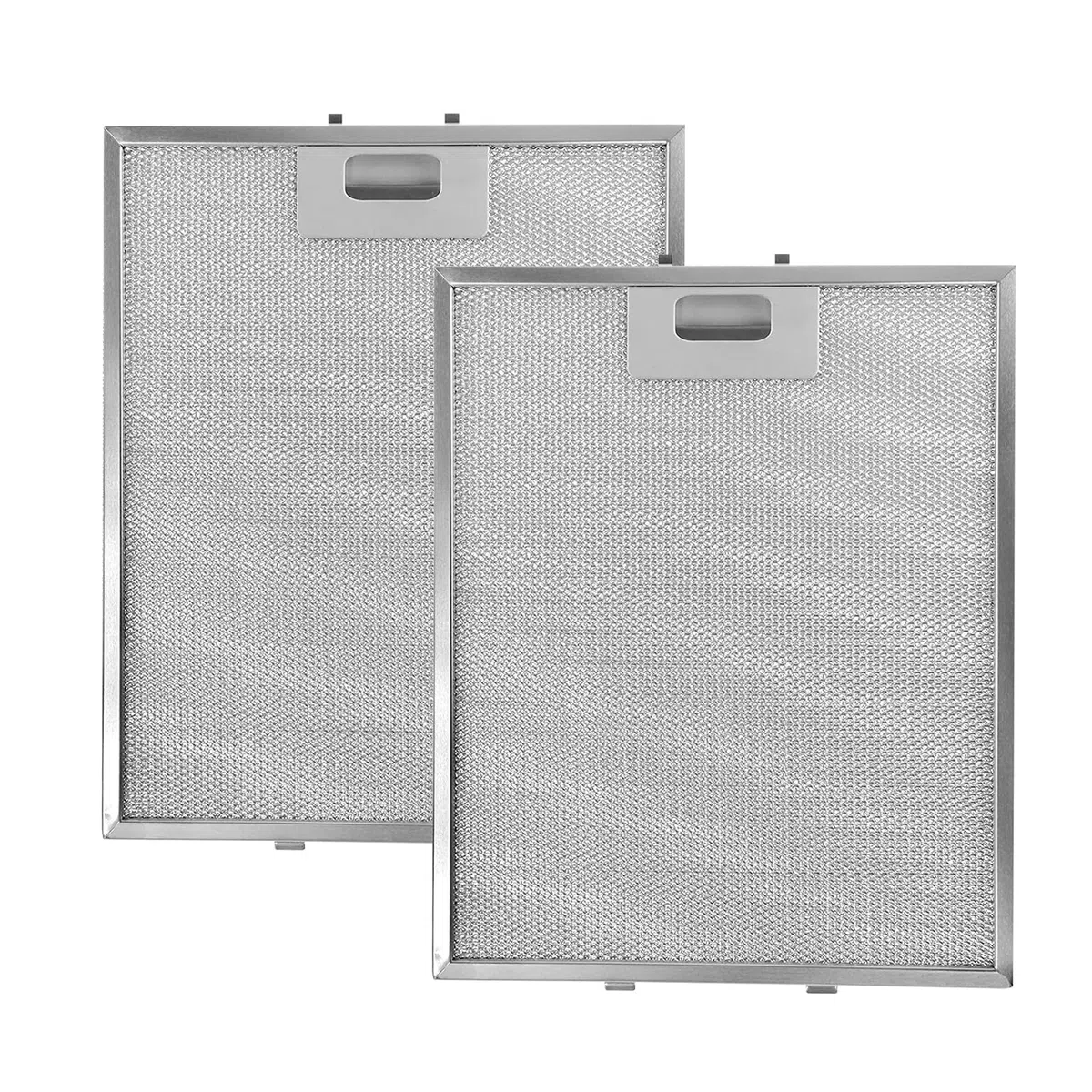2 filtros de grasa de metal para campanas extractoras, filtro separador de aceite y gas, accesorios de cocina de aluminio, universal para campanas extractoras