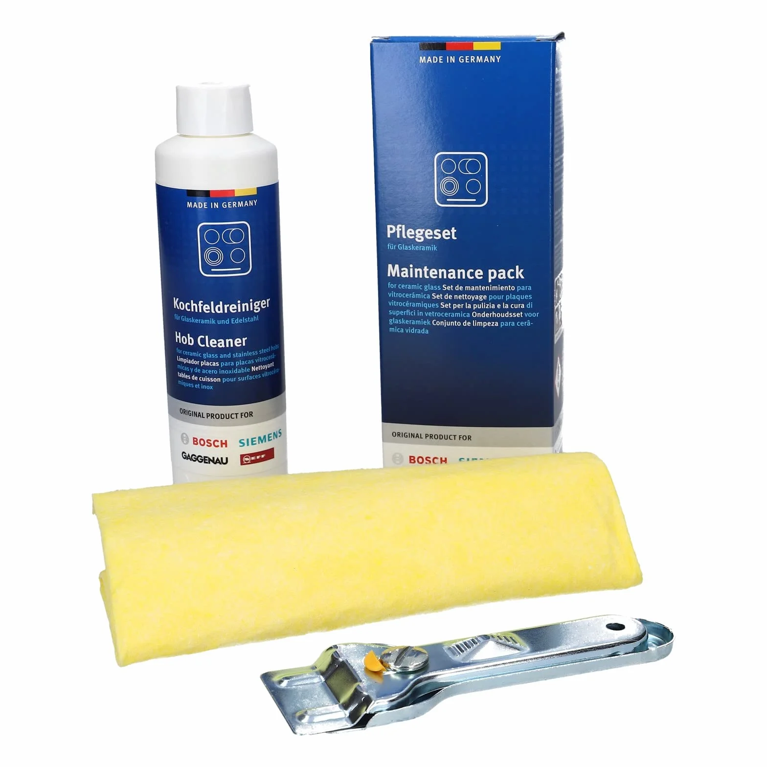 DL-pro Cuidado de vitrocerámica para Bosch Siemens 311900 00311900 - Kit de cuidado para vitrocerámica
