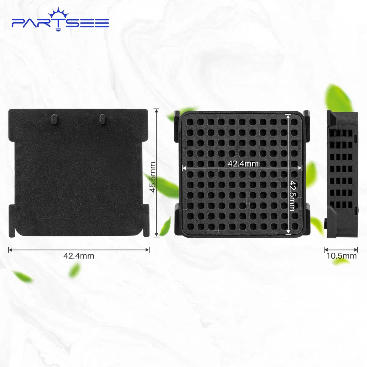 Filtro de carbón activo para frigorífico Liebherr 9096989 9882460 988246000 Fresh Air Filter para 7440021-00 con carbón activo para frigoríficos (agujero cuadrado negro, 4 unidades)