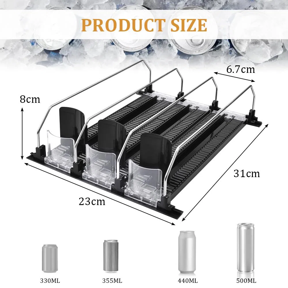 Dispensador de bebidas para frigorífico, organizador para frigorífico, cocina, armario, despensa