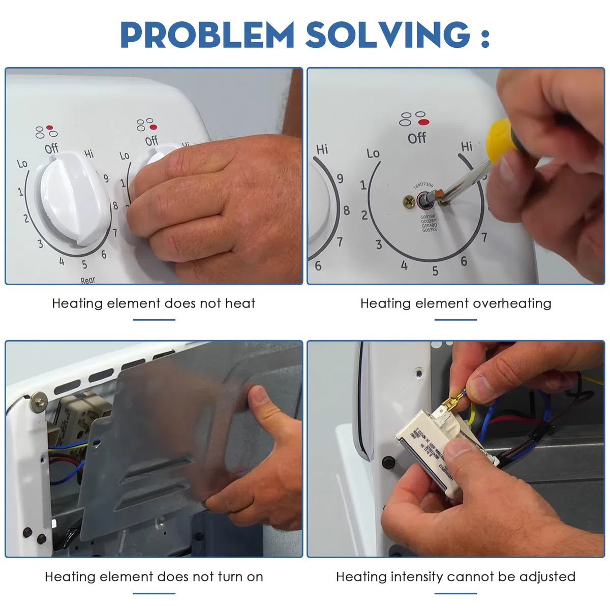 Showingo WB24T10025 - Interruptor de rango de quemador de superficie, interruptor de control infinito compatible con rangos eléctricos GE AP2024072, 769692, AH236750, EA236750, PS236750 (8 pulgadas)