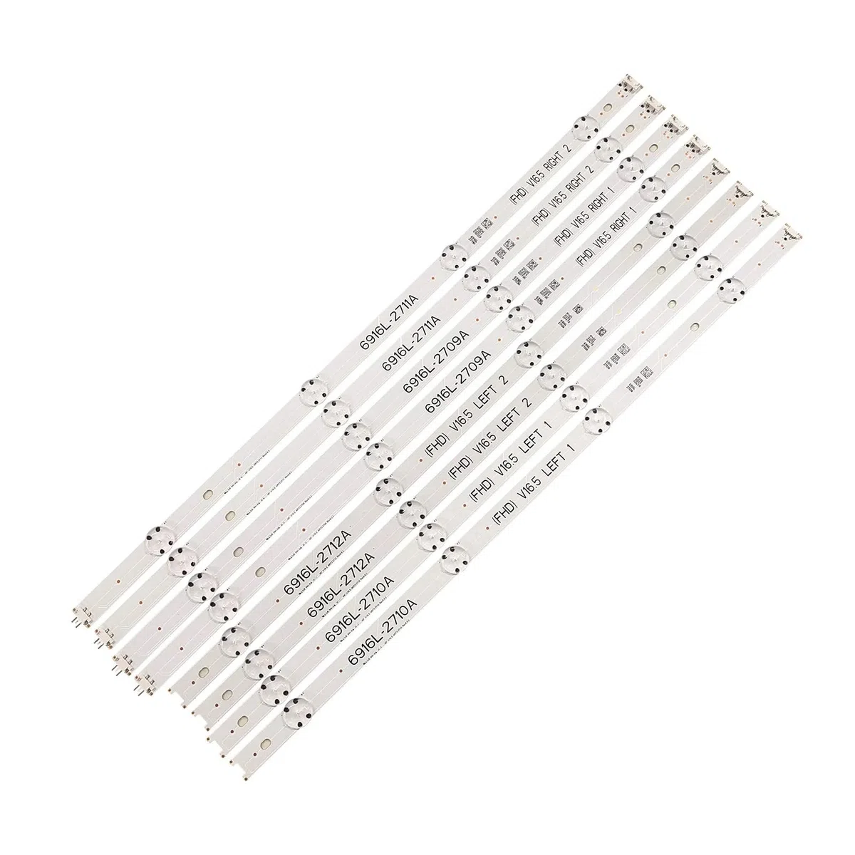 Tira de retroiluminación LED de 8 Piezas, 8 lámparas compatibles for LG 49 V16.5 ART3 49LH590V 49UH594 49LJ510M 49LJ58300W 49UH603V 49UH620V 49LW340C 49LW340H