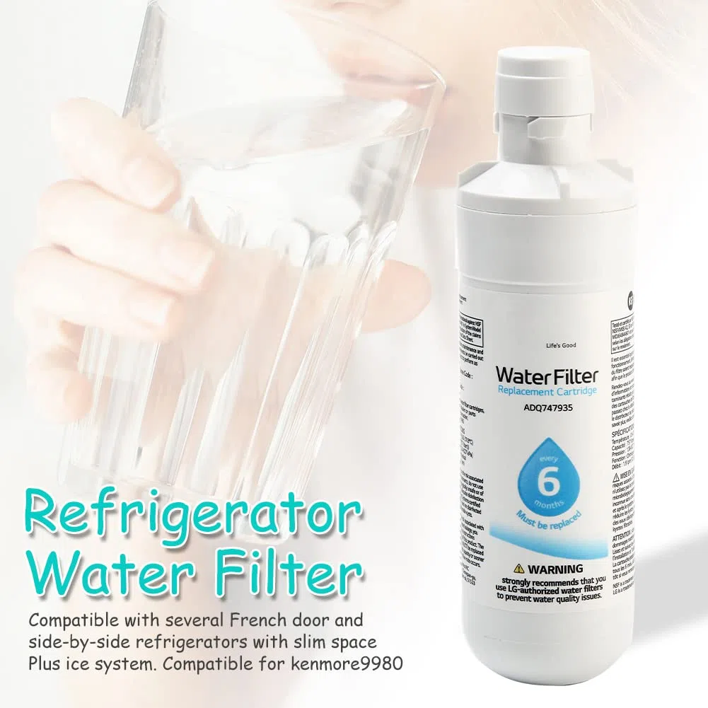 QOTSTEOS Filtro de agua reemplazable del refrigerador LT1000P, reemplazo del filtro de agua del refrigerador casero para Kenmore9980 (3PCS)