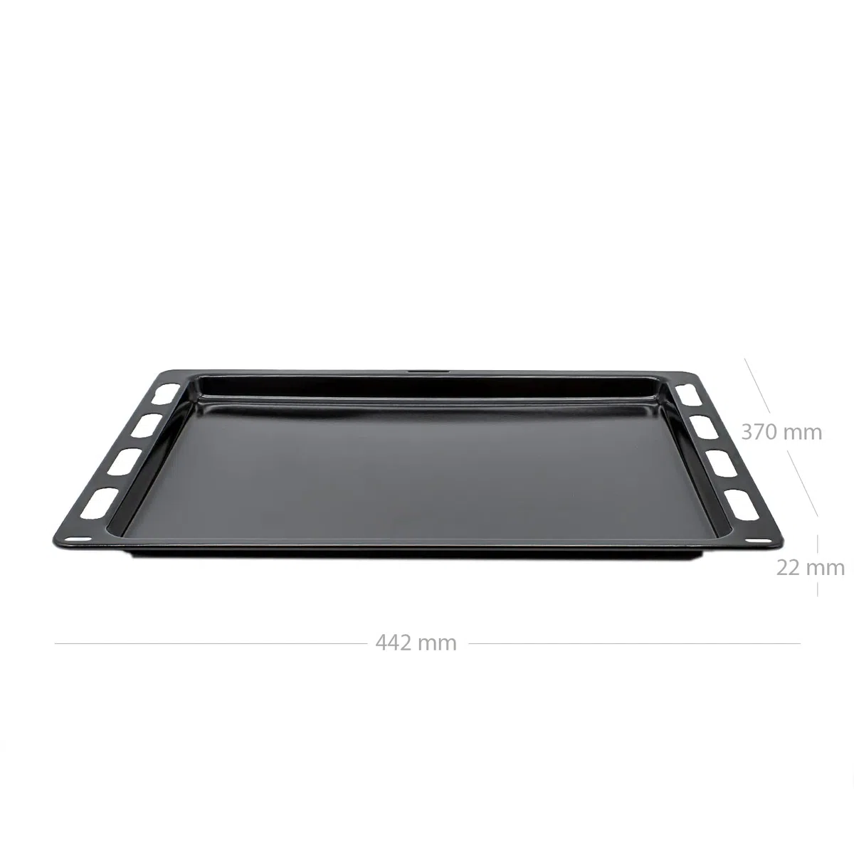 CABLEPELADO Bandeja para horno | Bandeja profunda esmaltada Horno | 370 mm profundo x 442 mm ancho | Compatible con Bosch HEZ431001 00748225, Siemens HZ431001, Junker JZ11BE11, Viva VVZ20H2