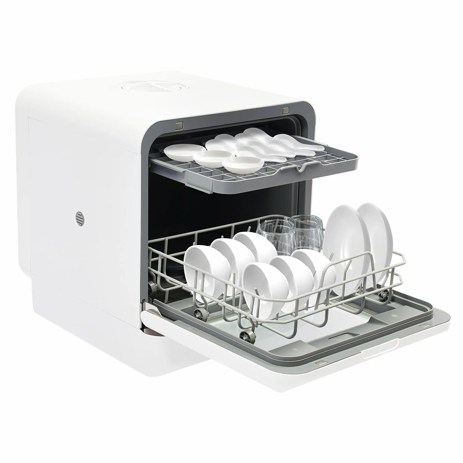 Lavavajillas de encimera, 6L mini lavavajillas, portátil compacto, eléctrico de escritorio, para casas pequeñas, apartamentos, dormitorios, barcos, autocaravanas, etc