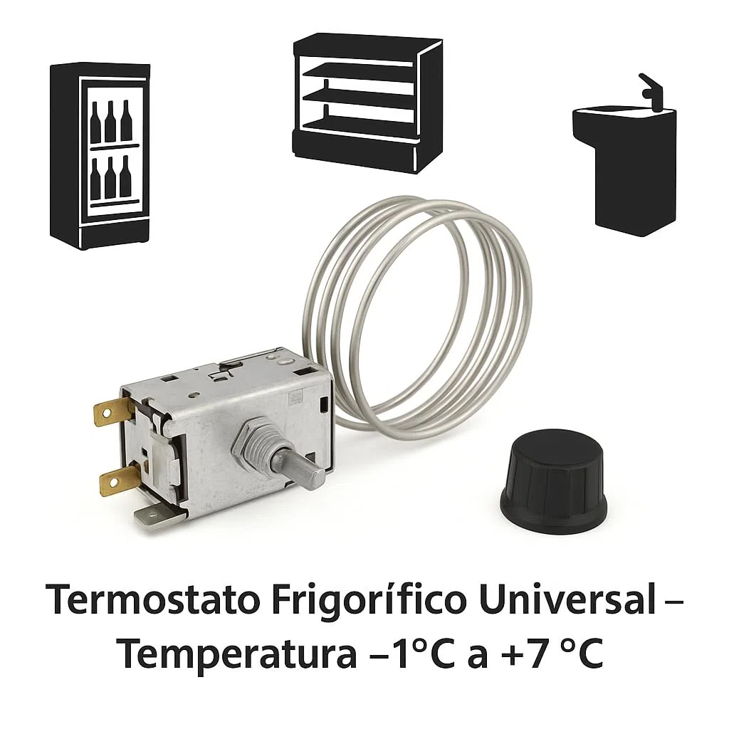 Recamania Termostato frigorifico botellero Standard -1/7 C/1200mm RANCO K50-3048