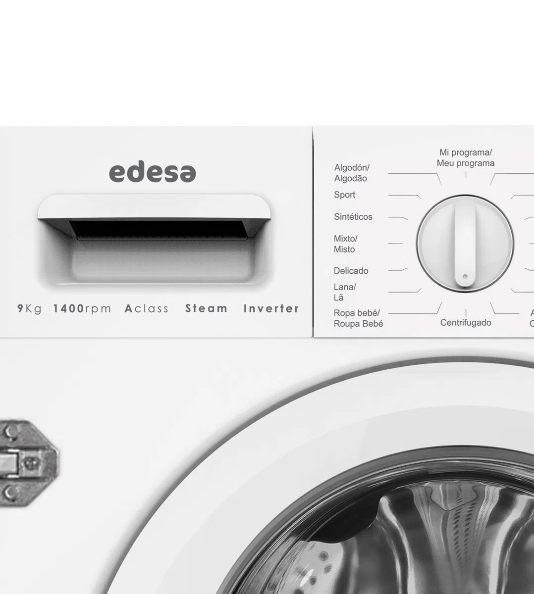 Edesa Lavadora de Integración EWF-9400-I con Carga Frontal, 9 KG, 16 Programas de Lavado, 1400 RPM, LED, Silenciosa, Acabado en Blanco