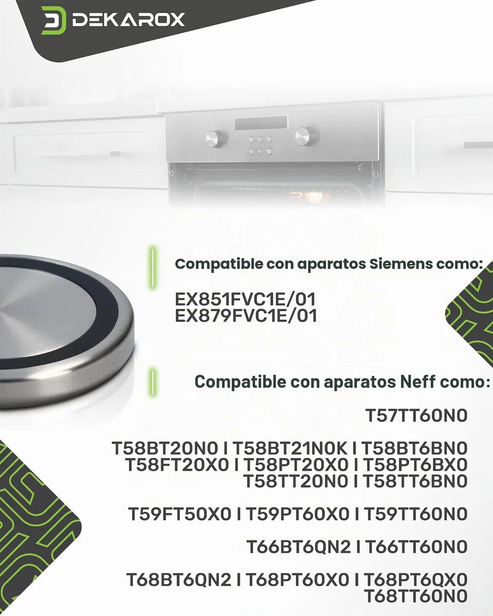 Botón giratorio TwistPad 50 mm de diámetro magnético para Neff 10004928 para placa de inducción, horno
