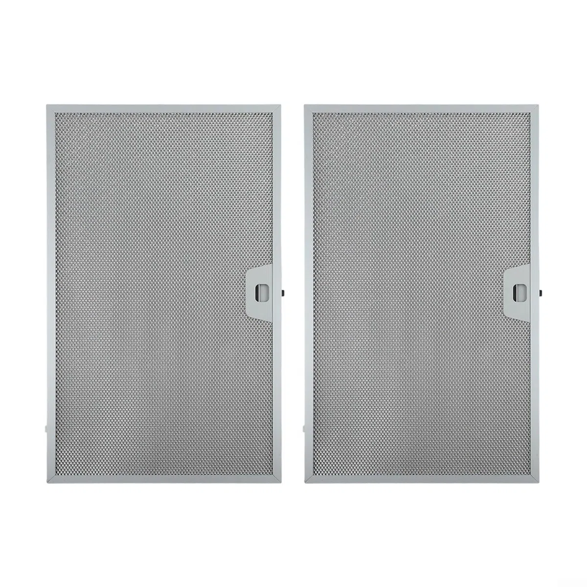Paquete de 2 filtros para campana extractora de 506 x 300 x 9 mm, malla metálica, filtro de grasa, color plateado, 5 capas de aluminio para campanas extractoras de cocina