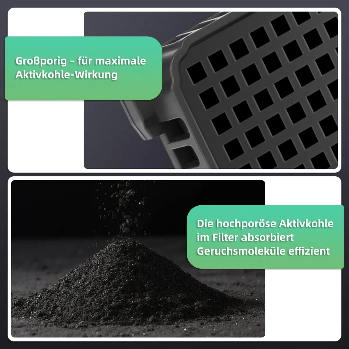 2 filtros de carbón activo para frigorífico Liebherr 9096989, 9882460, 988246000, 9882429 el filtro Liebherr Fresh Air de repuesto para 7440021-00