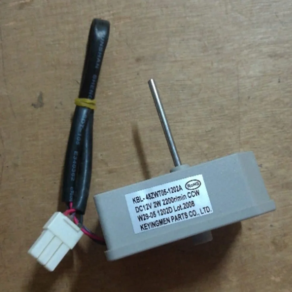 48ZWT05-1202A (DC12V 2W 2200R / Min) Accesorios del Refrigerador Motor del Ventilador del Evaporador