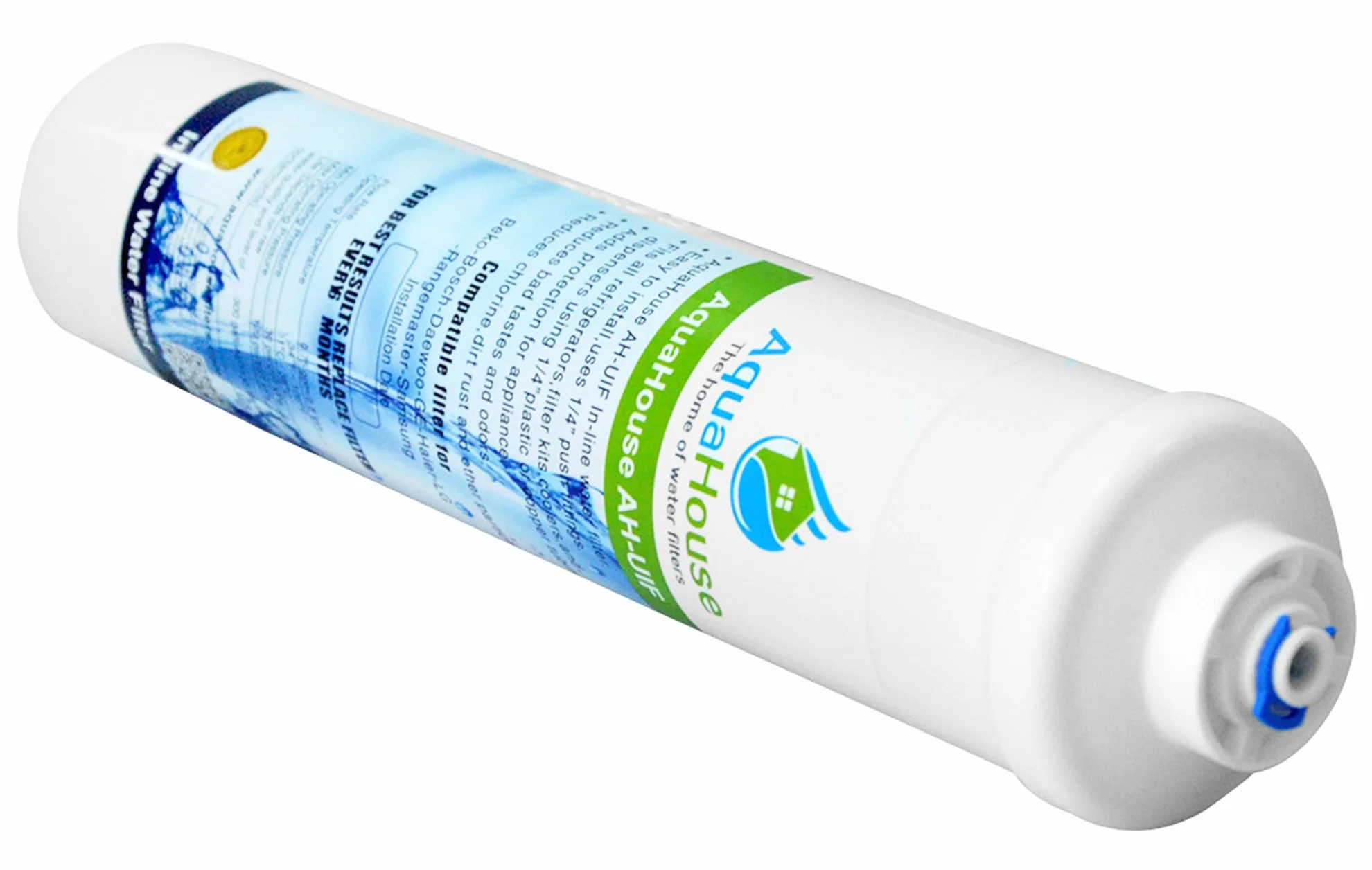 4x AquaHouse AH-UIF Filtro de agua para nevera compatible con Samsung LG Haier Daewoo solo con filtros externos