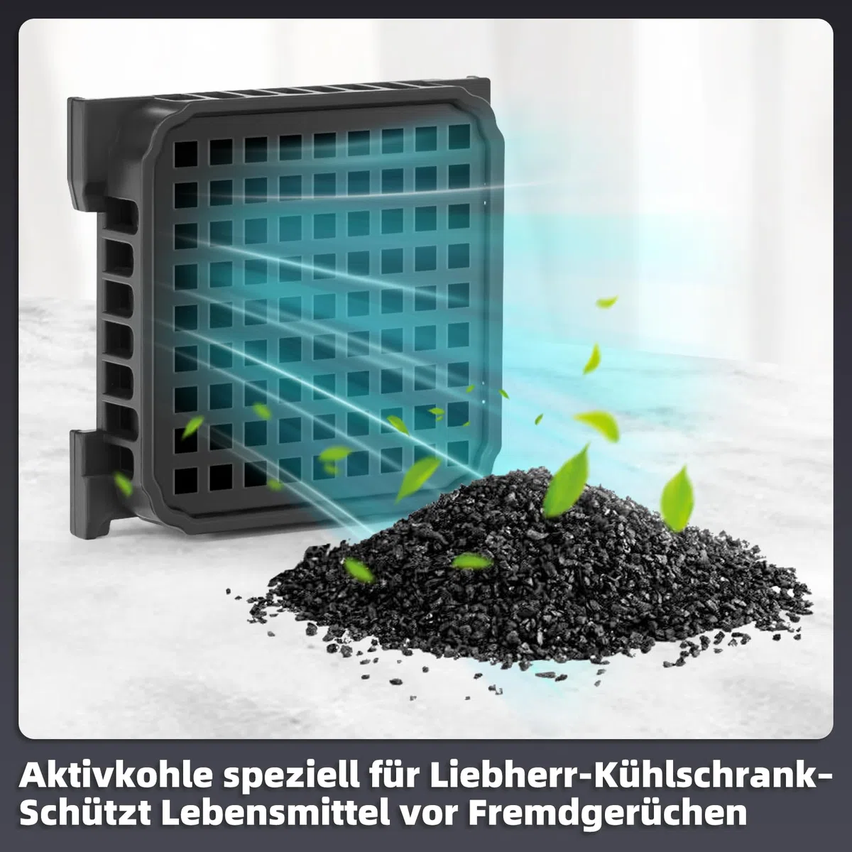 2 filtros de carbón activo para frigorífico Liebherr 9096989, 9882460, 988246000, 9882429 el filtro Liebherr Fresh Air de repuesto para 7440021-00
