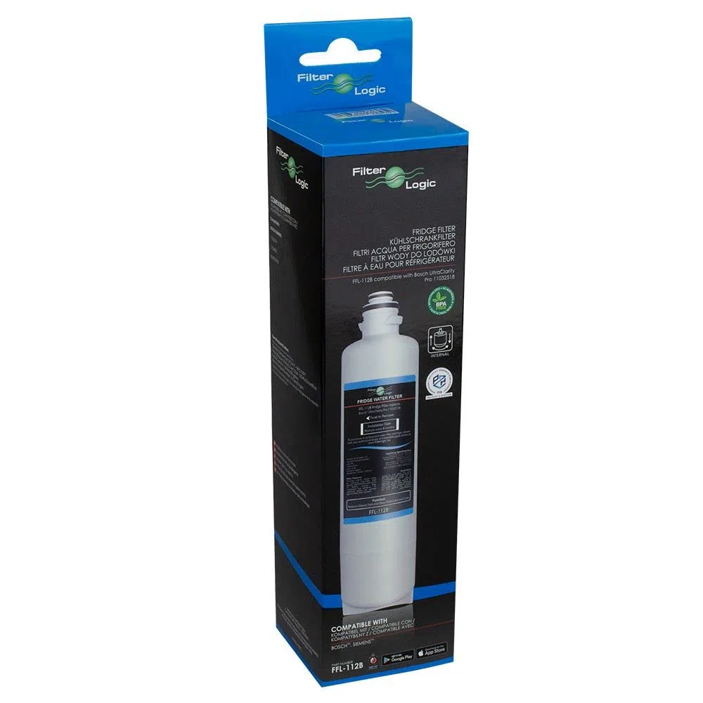 FilterLogic FFL-112B | 1x Filtro de agua compatible con SIEMENS BOSCH NEFF BALAY UltraClarity Pro 11032518 KS50ZUCP cartucho de filtro para frigorífico americano - Ultra Clarity PRO Water Filter frigo