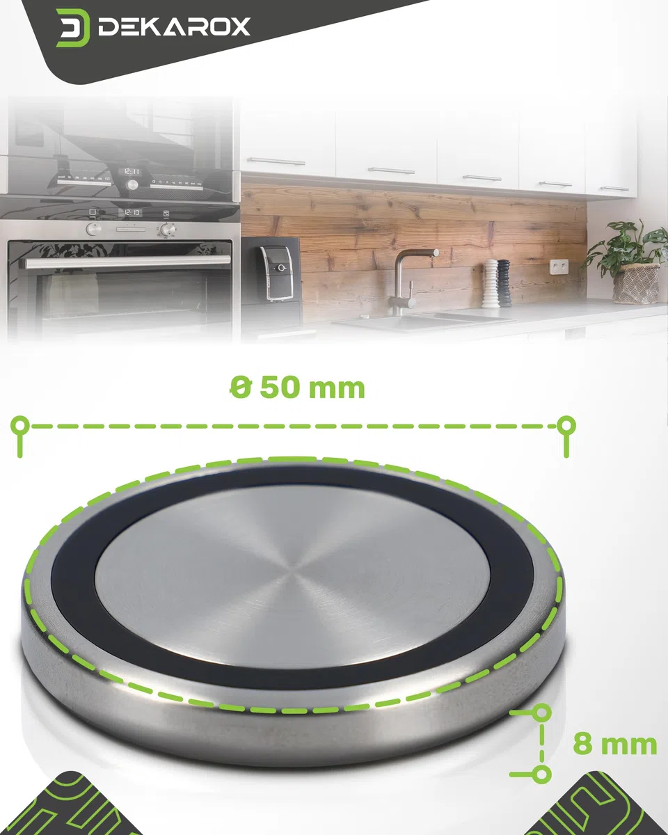 Botón giratorio TwistPad 50 mm de diámetro magnético para Neff 10004928 para placa de inducción, horno